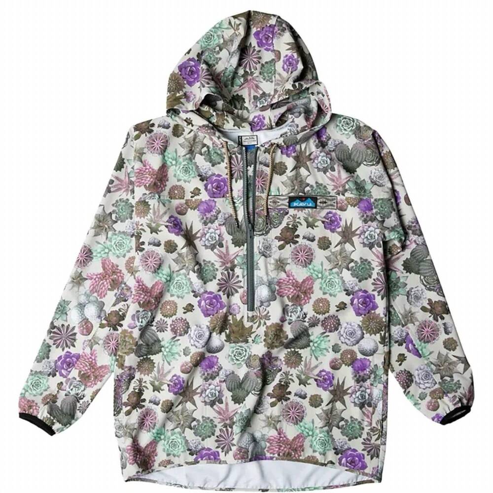 NEW KAVU women's bay breeze jacket in succulents